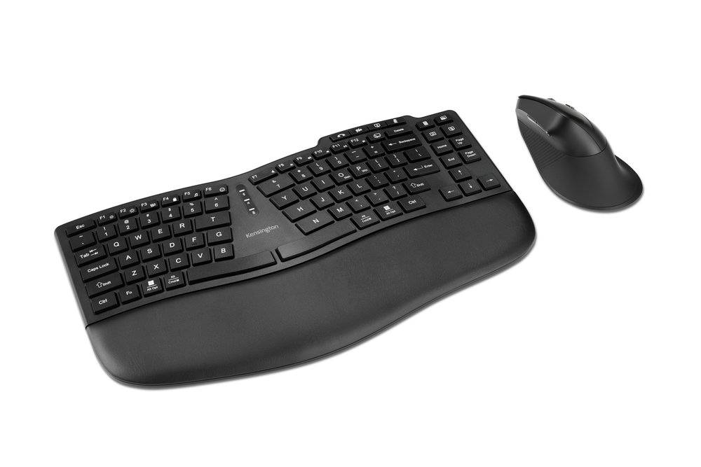 Combo Teclado y Mouse KENSINGTON KM675 con Teclas Retroiluminadas, 1600 DPI y Conexión Inalámbrica