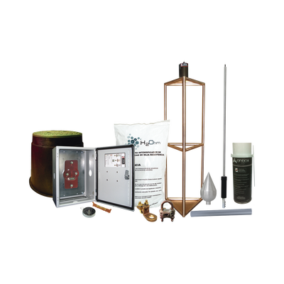 Total Ground Sistema de Protección Contra Tormentas Eléctricas / 300 m (984.3 ft) de Diámetro