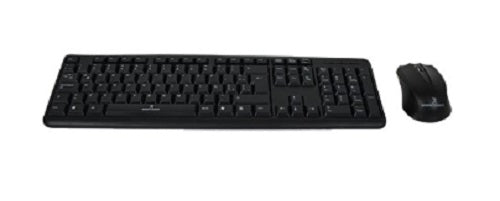 Kit Teclado y Mouse Alambrico PERFECT CHOICE PC-201076 – Estándar, USB, Negro, 1000 DPI