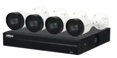 Dahua Kit CCTV IP 4 Canales 2MP, NVR 4 Puertos PoE, Disco Duro 1TB
