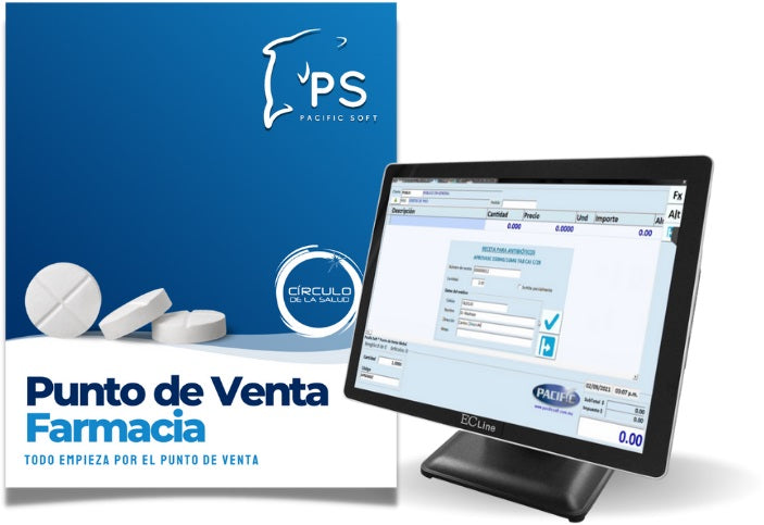 Pacific Soft Punto de Venta PSF030, Producto Empresarial, Ideal para Farmacias