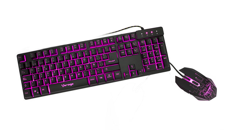 Kit Gaming Teclado y Mouse Alámbrico VORAGO KM-500 RGB