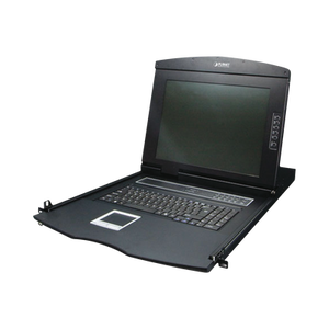 PLANET KVM-210-08M interruptor KVM Montaje en rack Negro
