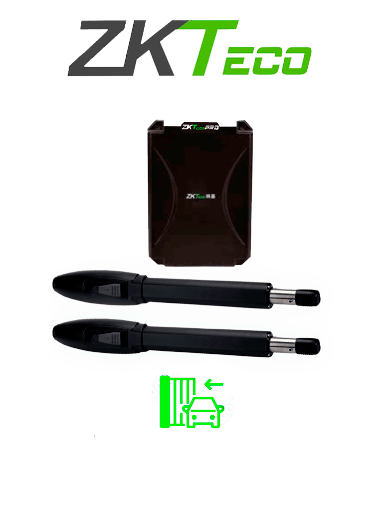 Kit de Pistones de Aluminio ZKSW300DCB, Para Puertas Abatibles de Doble Servicio, Soporta 300 kg, Instalación sin Soldadura, 110V