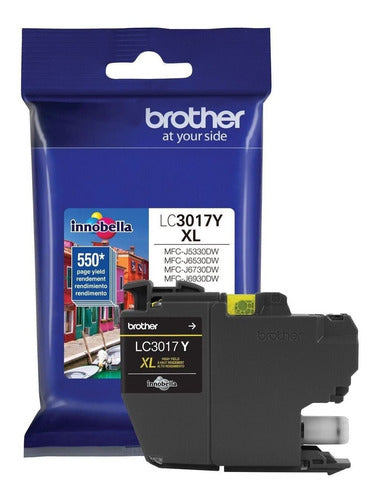 Cartucho Brother LC3017Y Amarillo 550 Páginas para MFCJ5330DW MFCJ6930DW LC-3017Y