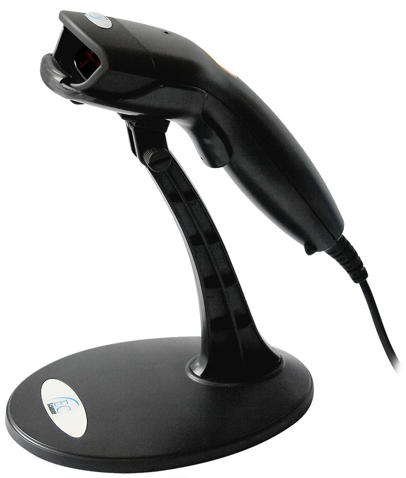 EC Line EC-LS-9620 Lector de Código de Barras Láser 1D- incluye Cable USB y Base