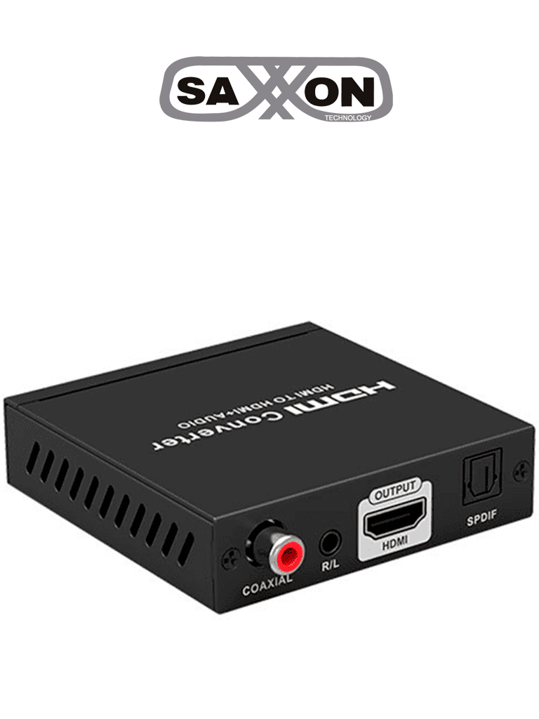 Separador de Audio HDMI Saxxon LKV3061, Extracción de Video y Audio, SPDIF Coaxial/3.5mm, 4Kx2K 60Hz