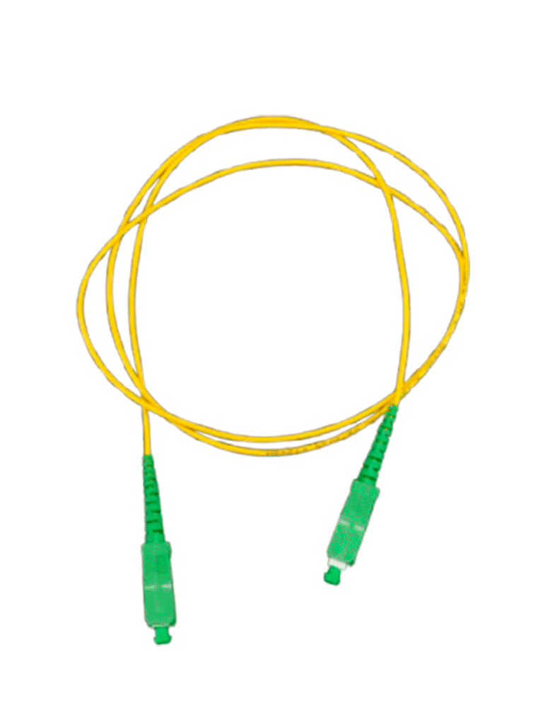 Jumper SC-SC Monomodo APC Simplex 2mm 1m Amarillo - Cable Fibra Óptica