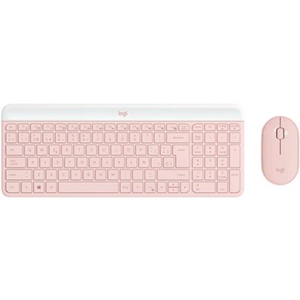 Teclado y Mouse Logitech MK470 Inalámbrico Nano USB 2.4GHz Rosa
