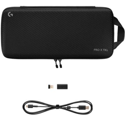 TECLADO LOGITECH PRO X TKL LIGHTSPEED RGB, Switches GX Blue, Compacto, BT y USB