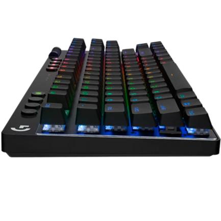 TECLADO LOGITECH PRO X TKL LIGHTSPEED RGB, Switches GX Blue, Compacto, BT y USB