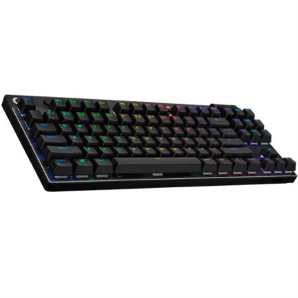 TECLADO LOGITECH PRO X TKL LIGHTSPEED RGB, Switches GX Blue, Compacto, BT y USB