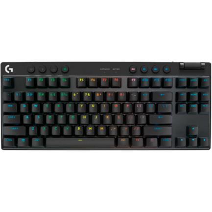 TECLADO LOGITECH PRO X TKL LIGHTSPEED RGB, Switches GX Blue, Compacto, BT y USB