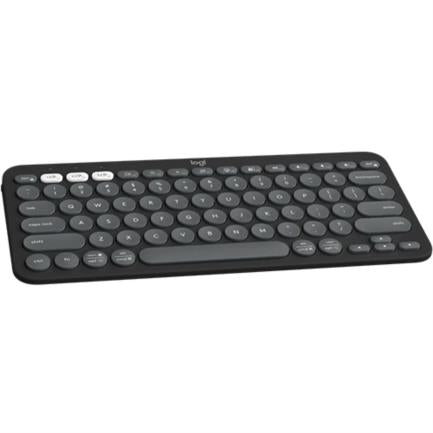TECLADO LOGITECH PEBBLE KEYS 2 K380s BT MULTID. GRAPHITE, CONEXIÓN BLUETOOTH, MULTIDISPOSITIVO, GRIS