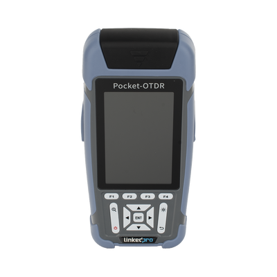 LP-M-OTDR-V2 - Mini OTDR para Fibra Óptica / Monomodo 1310nm y 1550nm / Rango Dinámico 24dB/22dB / VFL 10mW / OPM Integrado / Mapeo RJ45 / Alcance 128 km / Pantalla 3.5" / 12 Horas de Medición Continua