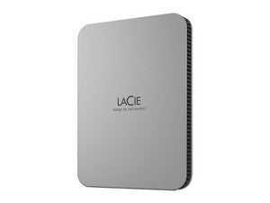 Disco Duro Portátil LaCie de 5TB, USB-C 3.2, Color Plateado, 2.5"