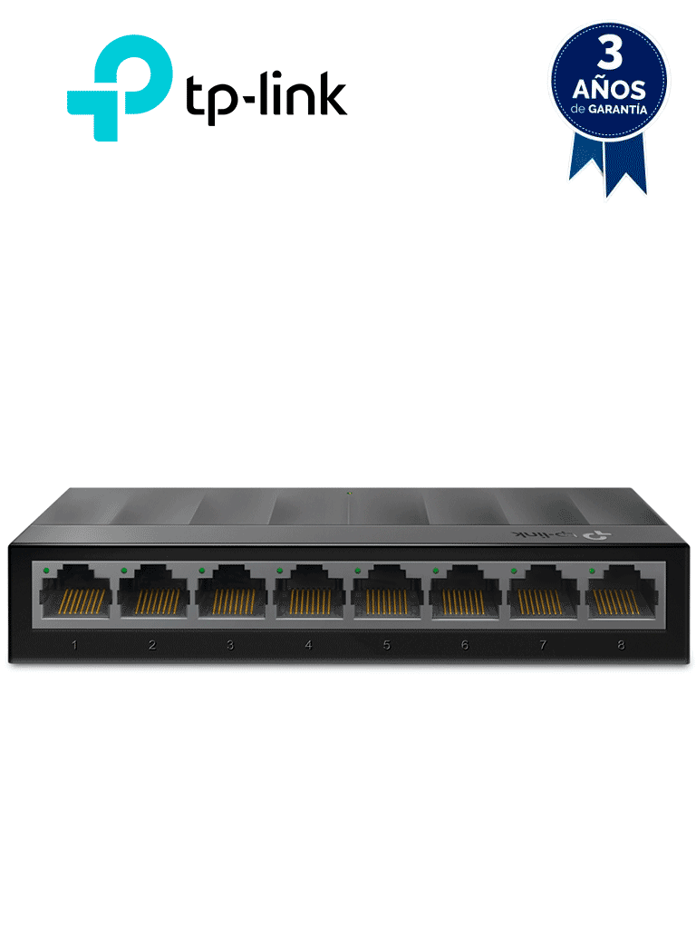 TP-Link Switch LS1008G 8 Puertos 10/100/1000Mbps, Soporte PoE