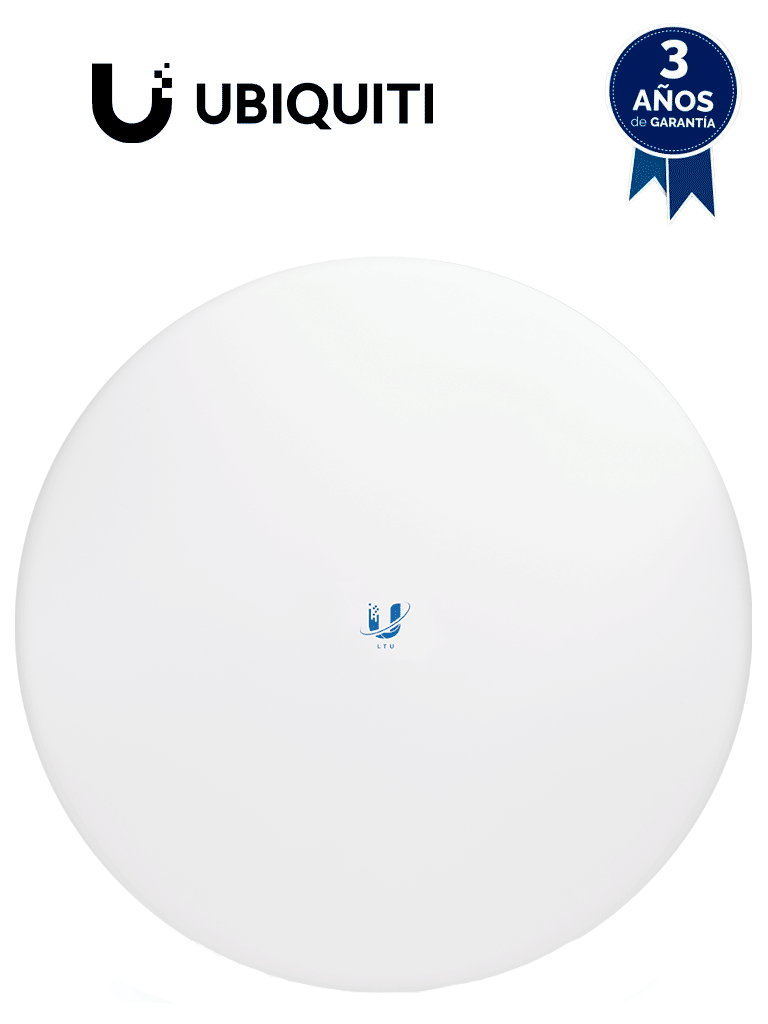 Cliente PtMP UBIQUITI LTU-PRO 5GHz (4.8 - 6.2 GHz) 24dBi, Compatible con LTU-ROCKET