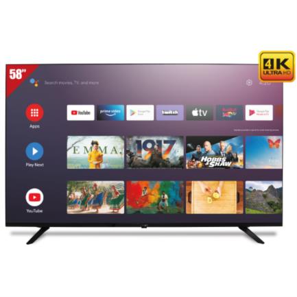 Televisor Lanix LED 58" Smart TV UHD 4K Resolucin 3840x2160 Compatible Hey Google/Chromecast