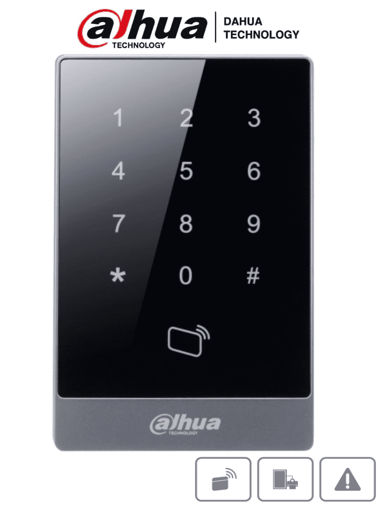 Lectora de Tarjetas MiFare con Teclado Touch/ RS-485 y Wiegand/ Leds Rojo y Verde