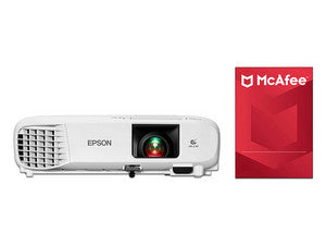 Proyector Epson PowerLite E20, 1024x768, 15,000:1 Contraste, 3,400 ANSI-Lumens, Antivirus McAfee