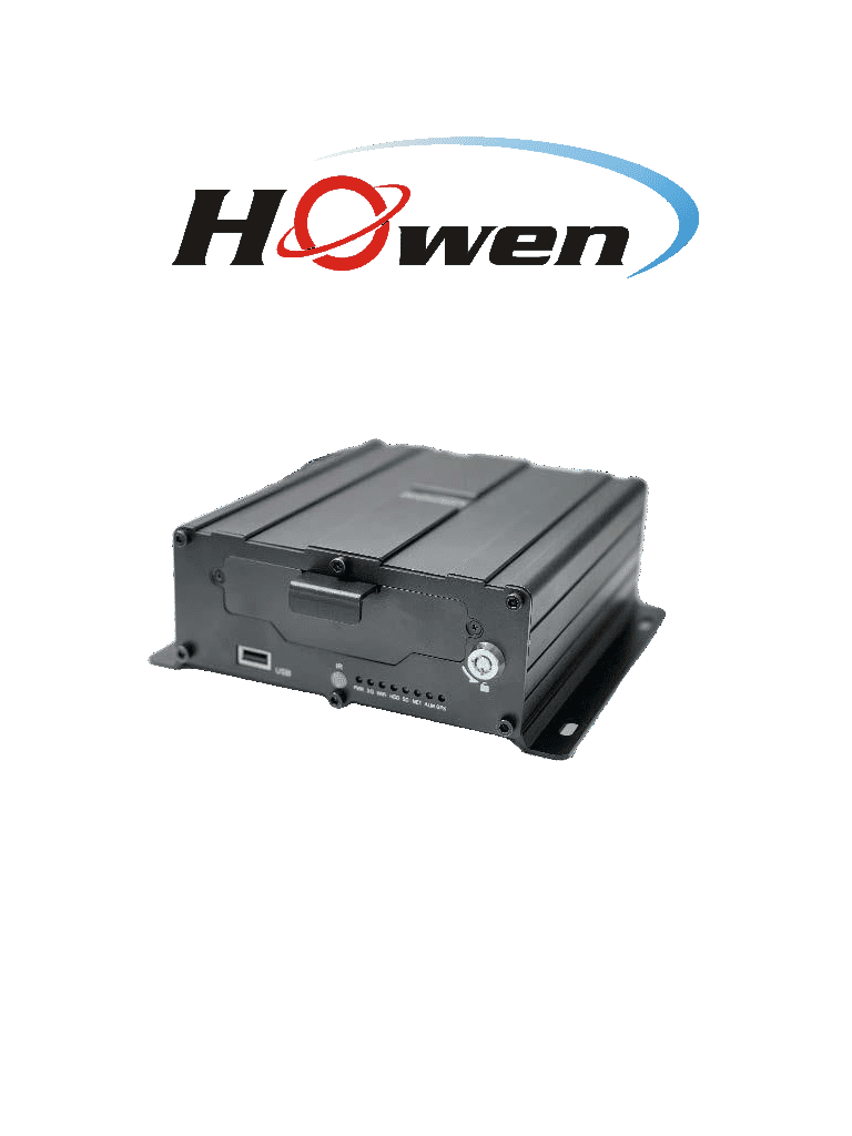 MDVR Howen HERO-ME30-04 4CH 1080P AHD, 1x HDD/SSD Slot, SD, GPS, 4G, WiFi, NTSC, AI