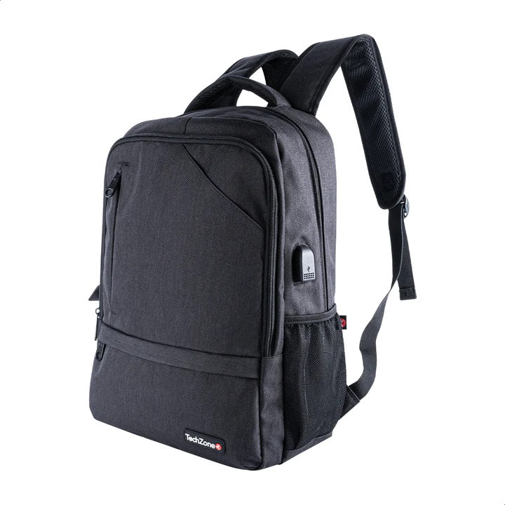 Mochila TechZone TZ21LBP09 para Laptop de hasta 15.6", Color Negro.