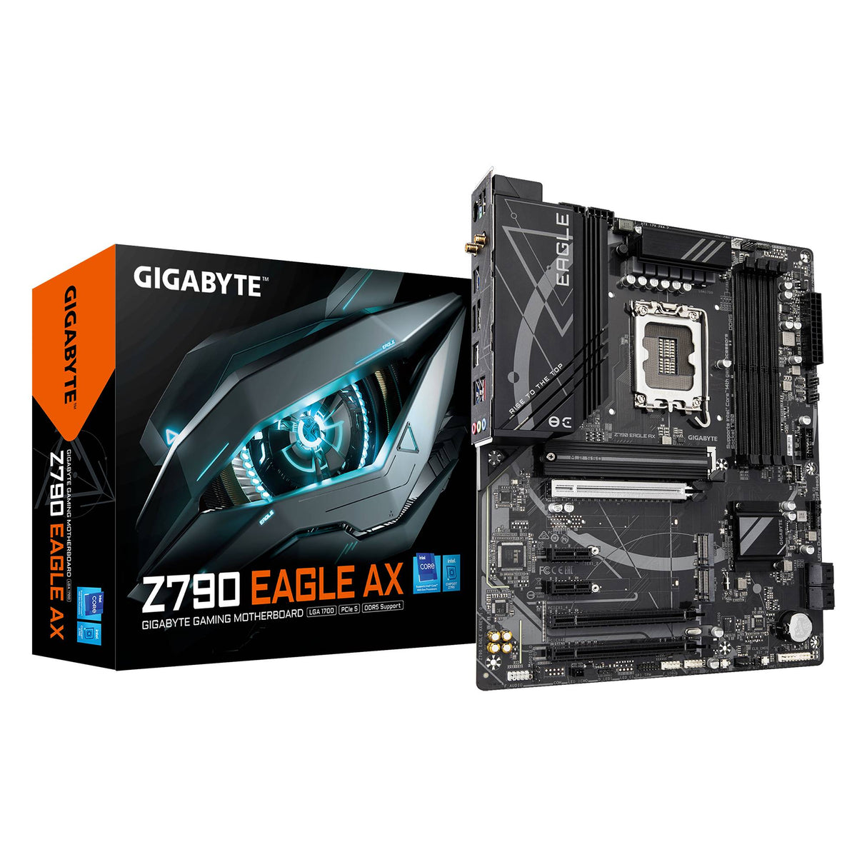 Placa Base GIGABYTE Z790 EAGLE AX, DDR4 128GB, PCIe 4.0, USB 3.2 Gen 2, ATX