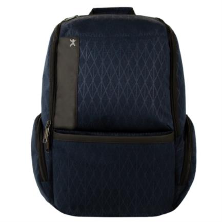 Mochila Perfect Choice Vilux Ejecutiva para Laptop 15"-17" Color Azul, 3 Compartimentos, Resistente al Agua, Correas Ajustables