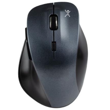 Mouse Inalámbrico Perfect Choice Ergonómico 1600 DPI Clic Silencioso Thumble Gris/Negro