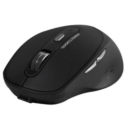 Mouse Inalámbrico Recargable 6 Botones 1600 DPI Negro
