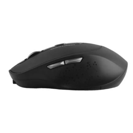 Mouse Inalámbrico Recargable 6 Botones 1600 DPI Negro