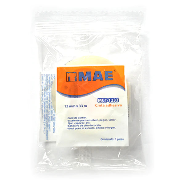 Cinta Adhesiva Mae Mct-1233 12Mmx33M Transparente - Mct-1233 FullOffice.com