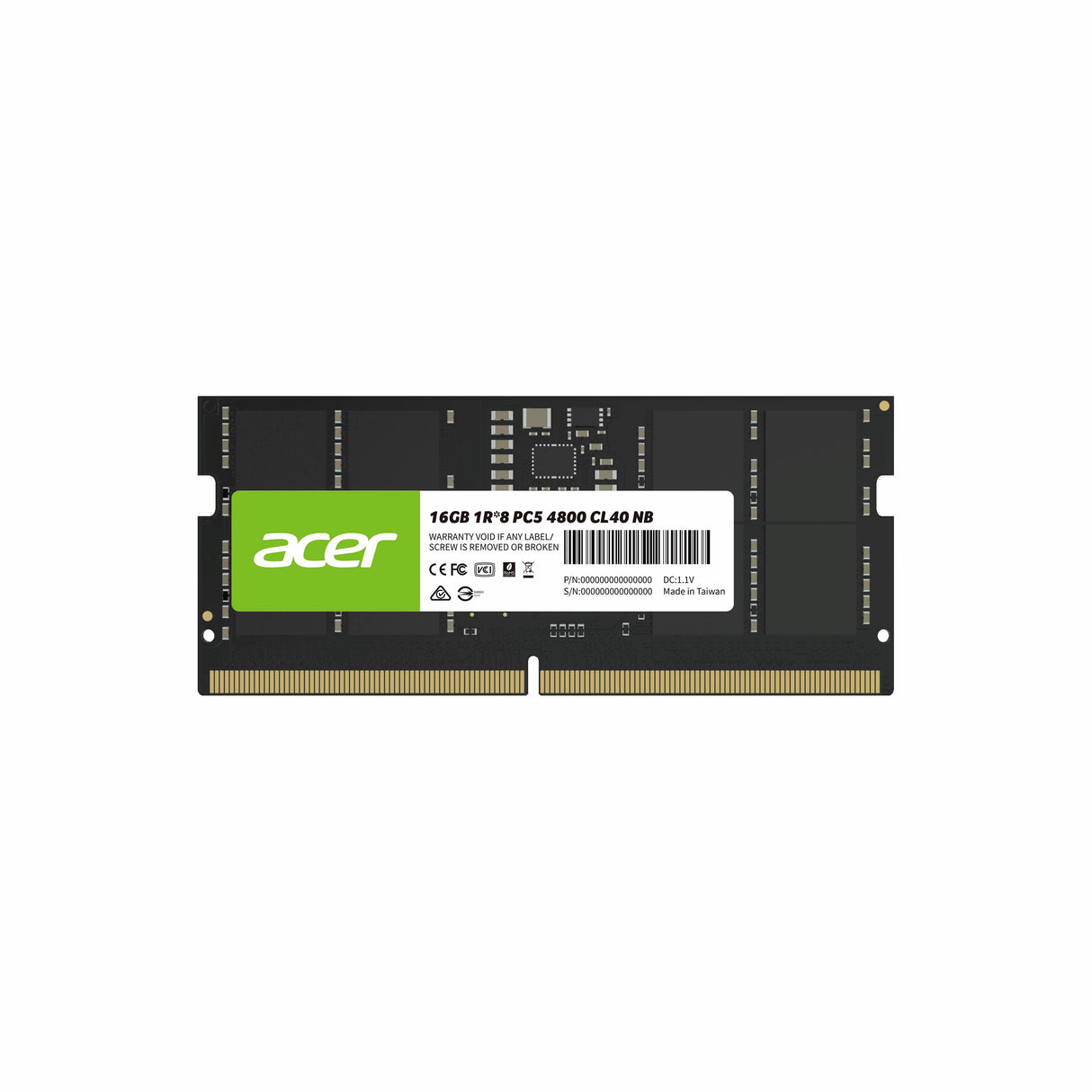 Memoria RAM ACER SD200 DDR4 8GB 3200MHz SODIMM 260-Pin
