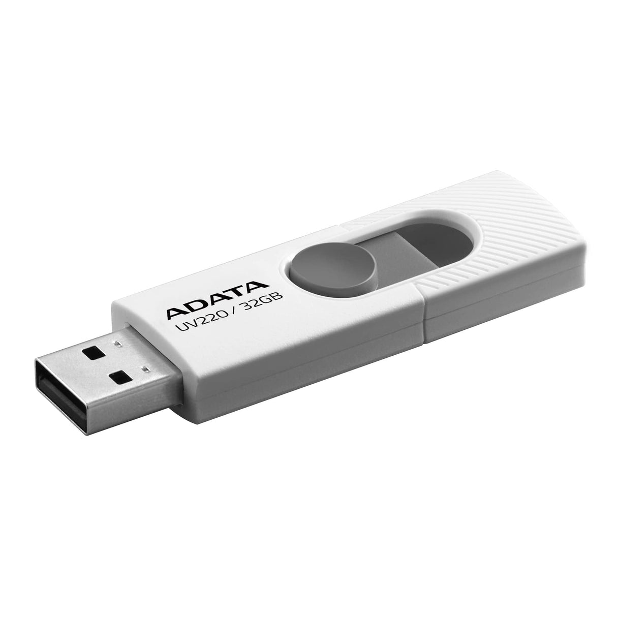 Memoria USB ADATA UV220 – 32 GB, USB 2.0, Diseño Blanco, Rendimiento Confiable