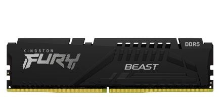 Kingston Technology FURY Beast 16GB 5600MT/s DDR5 CL40 DIMM Black, KF556C40BB-16, Negro
