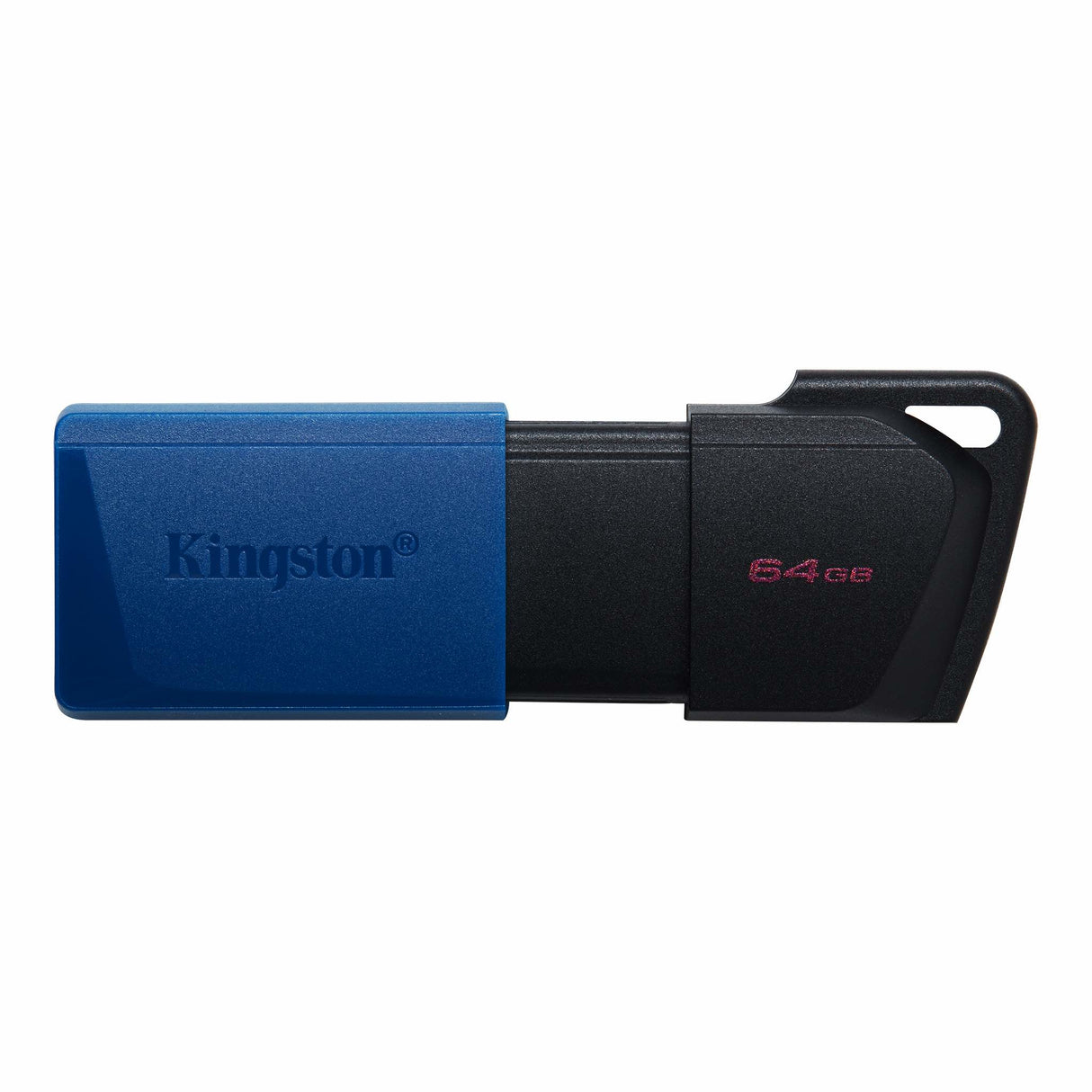 Memoria USB Kingston DATATRAVELER EXODIA M – 64GB, USB Tipo A, Diseño Azul/Negro
