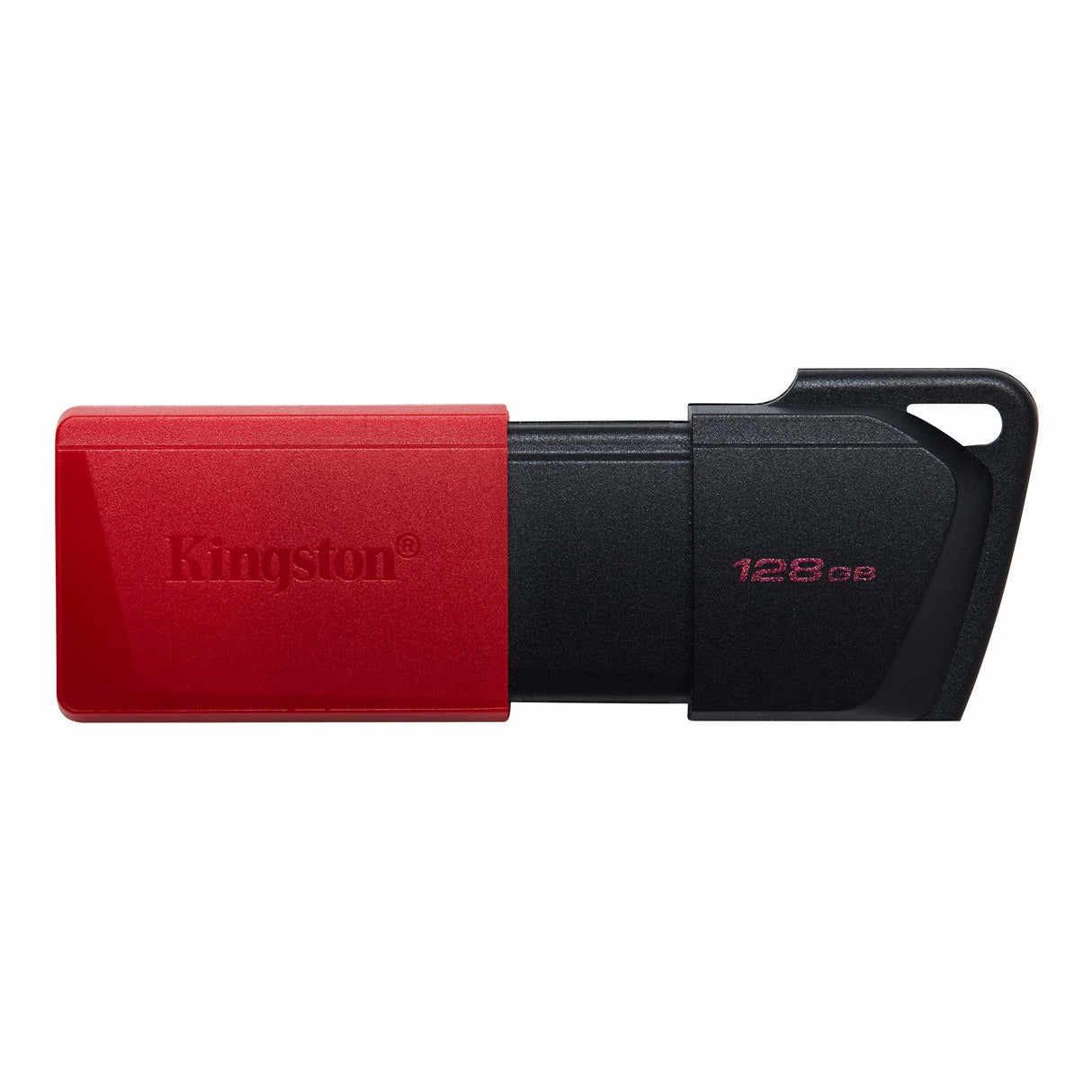 Memoria USB Kingston DATATRAVELER EXODIA M – 128 GB, USB 3.2 Gen1, Rendimiento de Alta Velocidad, Color Negro/Rojo