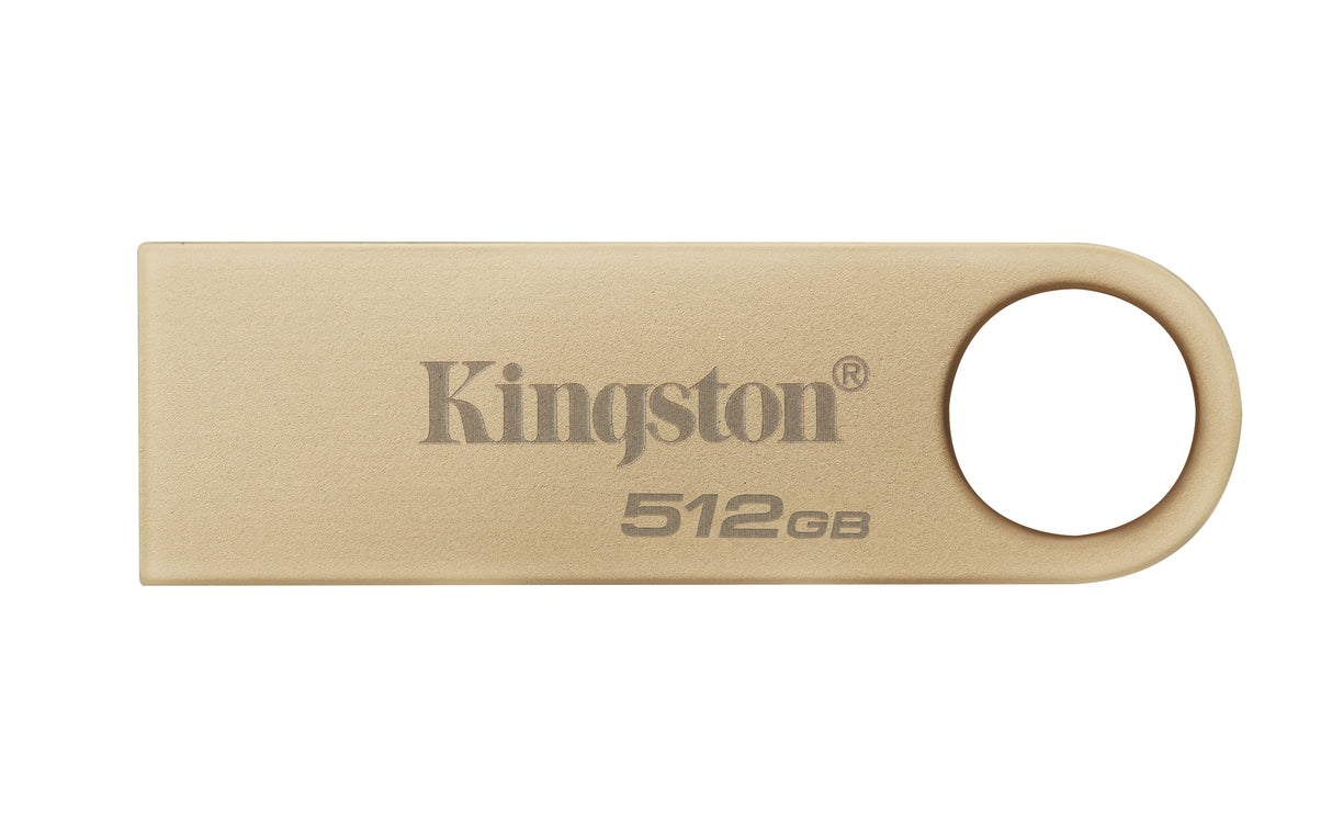 Memoria USB Kingston DataTraveler SE9 G3, 512GB, USB 3.2, Lectura 220MB/s, Dorado