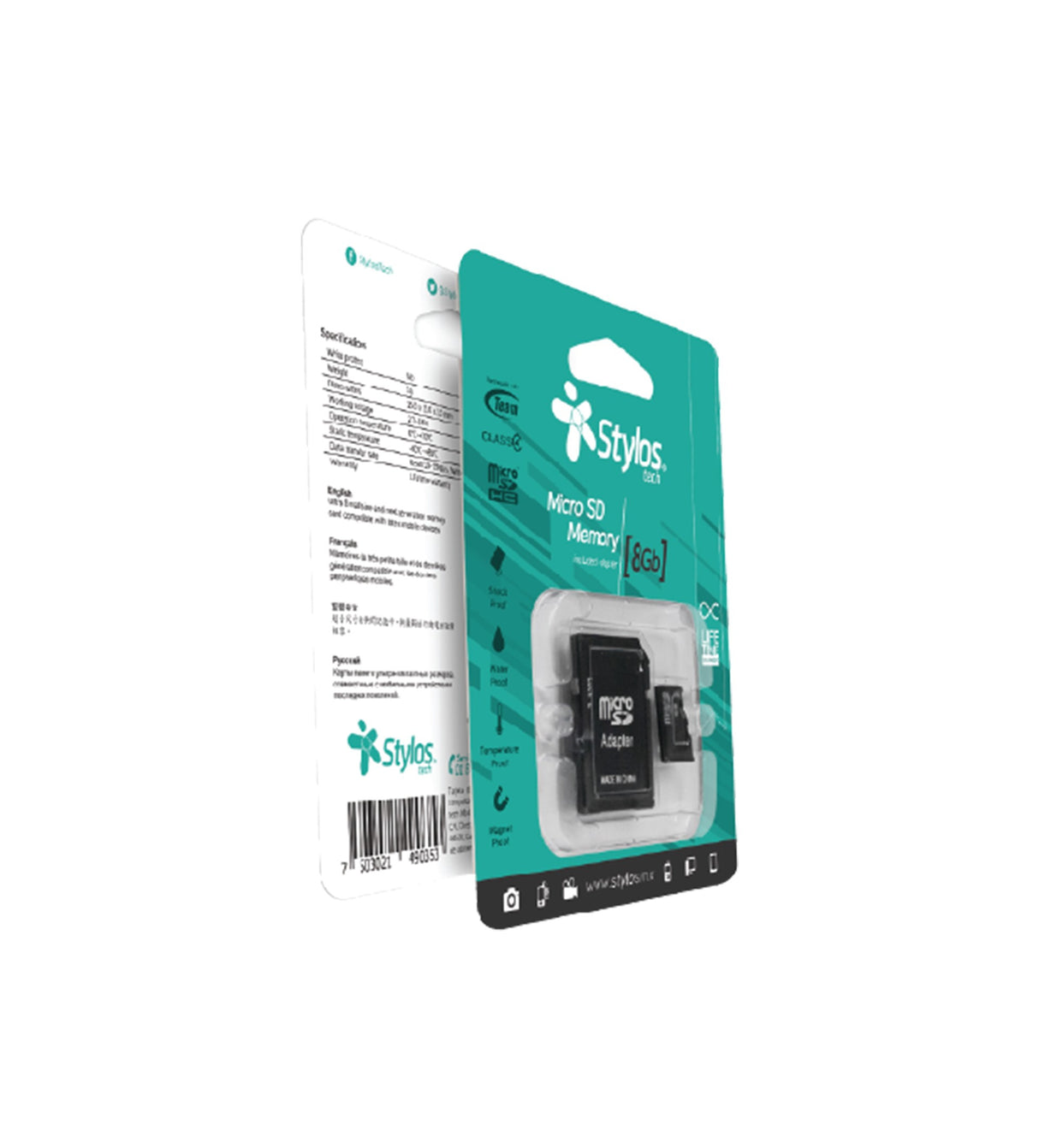 Memoria Micro SD Stylos STMSD81B, 8GB