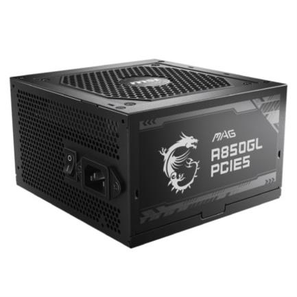 Fuente de Poder MSI MAG A850GL 850W ATX 12V 80 Plus Gold Full Modular PCIe 5.0 24 pin Fan 120mm