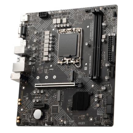 Tarjeta Madre MSI PRO H610M-G 2xDDR4 64GB 3200Mhz PCIe 4.0 M.2 HDMI VGA DP S1700 mATX