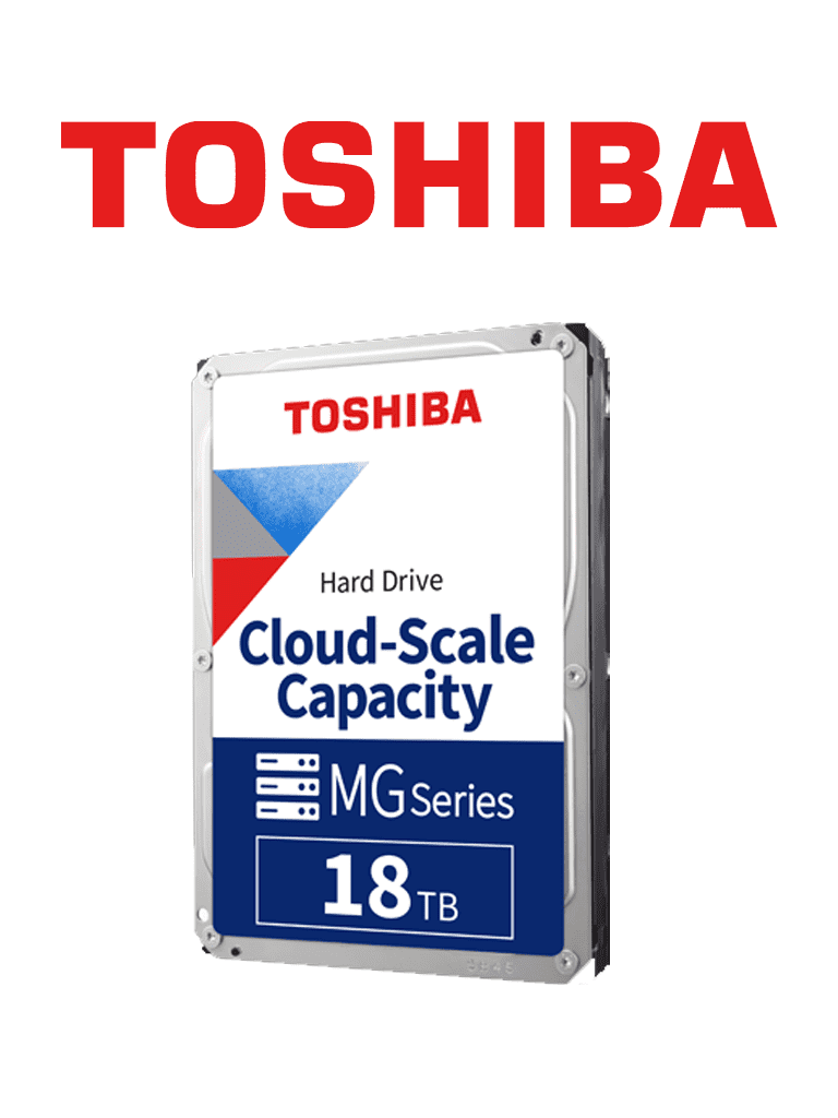 TOSHIBA Disco Duro MG09ACA18TE 18TB, 3.5", SATA III, 720 RPM, 512MB Cache