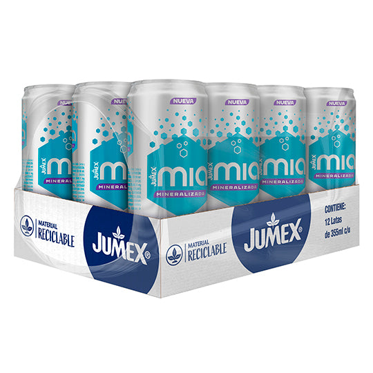 AGUA MINERALIZADA MIA 355 ML C/12 PZAS