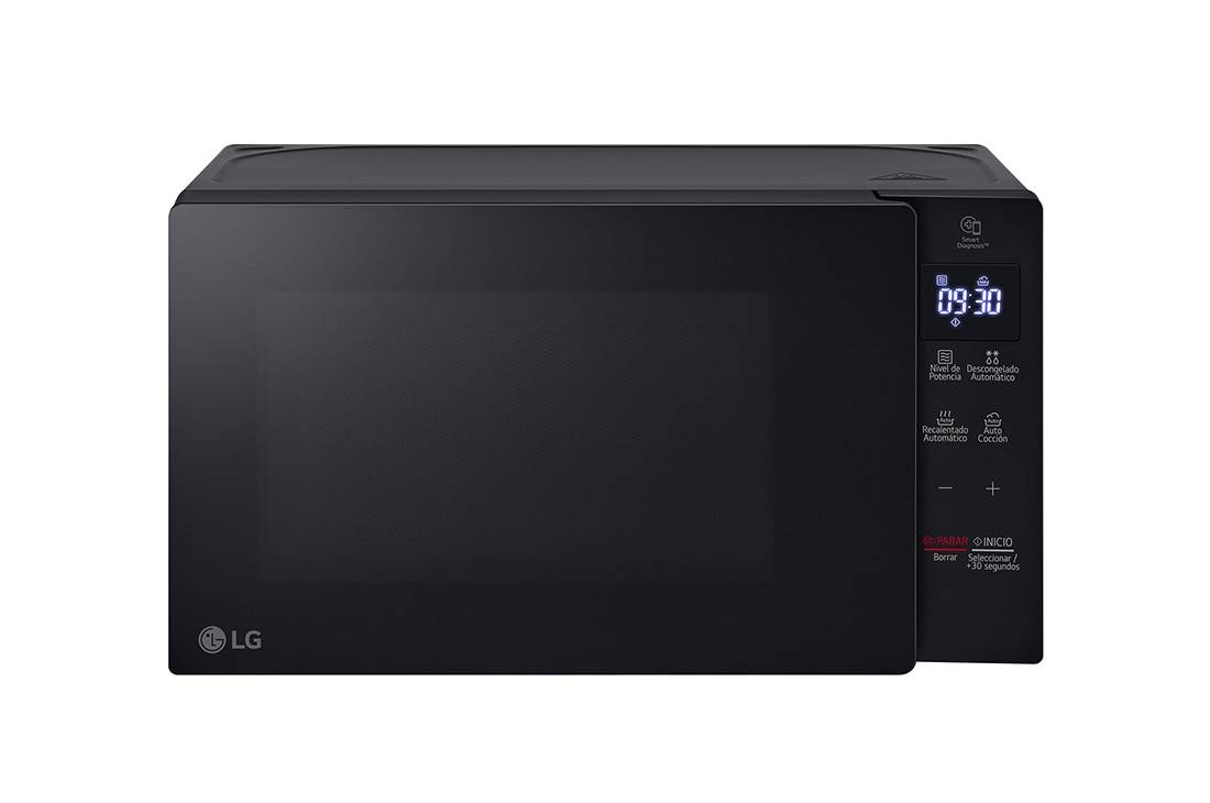 LG Horno de Microondas MS2032GAS, 0.7 Pies Cúbicos, 700W, 20L, Negro