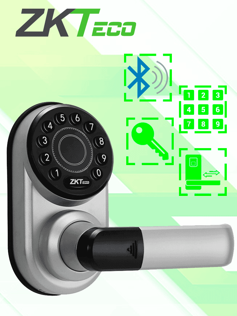 ZKTECO Cerradura Inteligente ML200, Bluetooth, 100 Usuarios, App Zsmart
