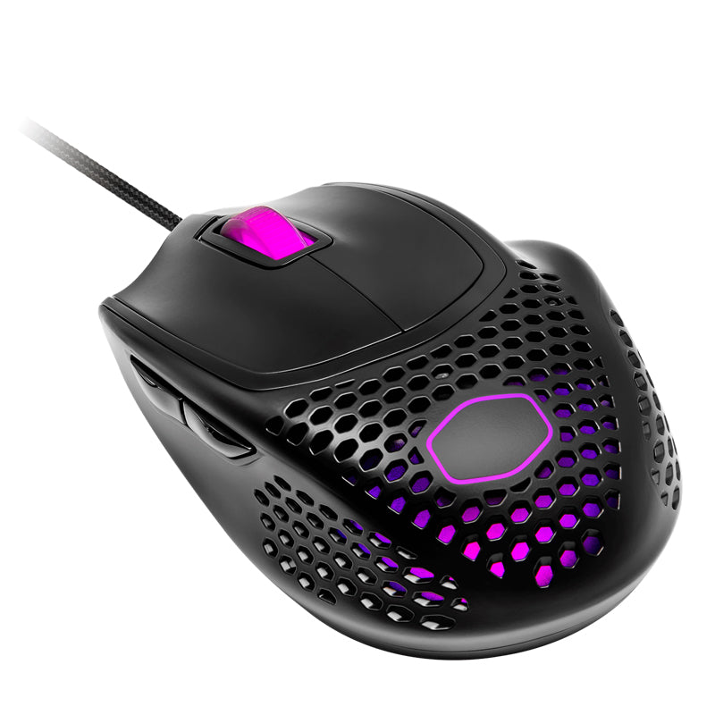 Mouse Cooler Master MM720 Black RGB 16K DPI Ultra-Lightweight Gaming Mouse, 71g Weight, PTFE Feet, Paracord Cable