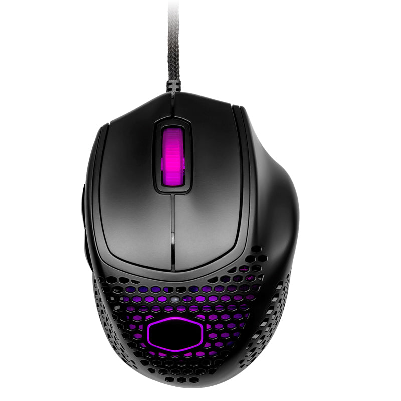 Mouse Cooler Master MM720 Black RGB 16K DPI Ultra-Lightweight Gaming Mouse, 71g Weight, PTFE Feet, Paracord Cable