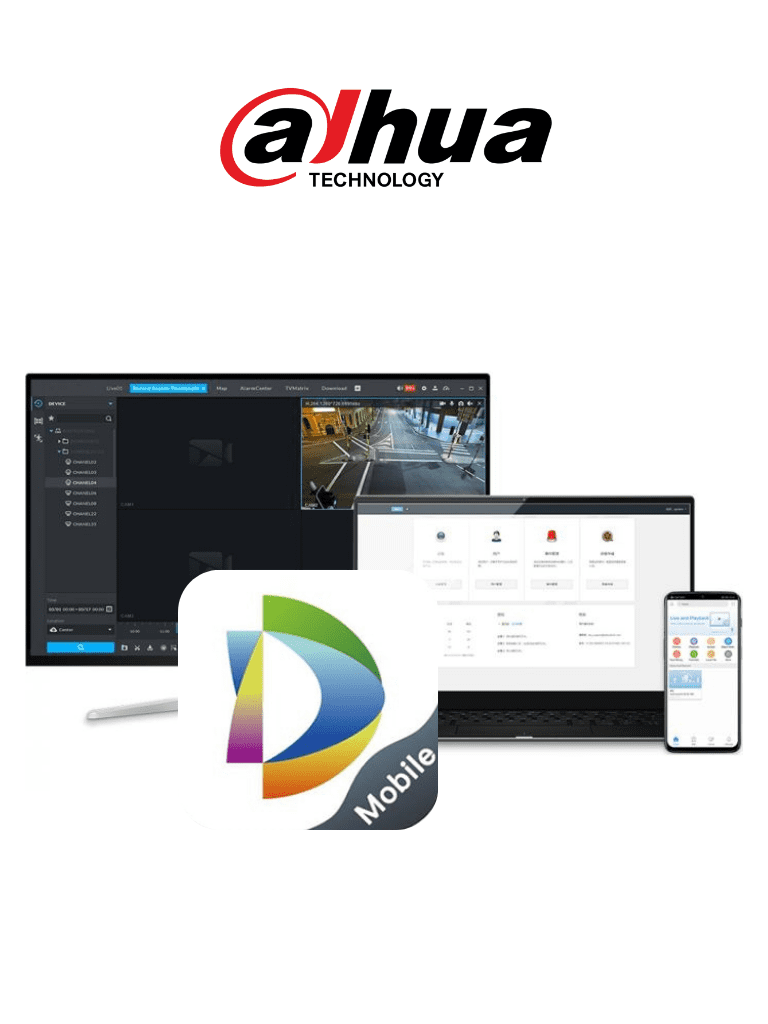Licencia Individual Dahua Mobile Center 01 CH - Video 1 Canal/ Windows 10/ Sobre Pedido