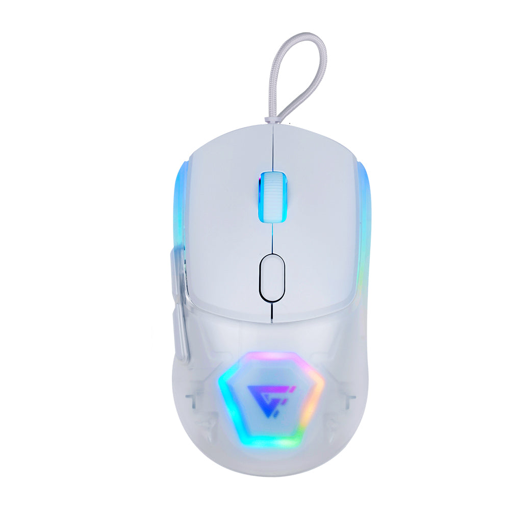 Mouse Game Factor Carcasas Intercambiables P3327 12K DPI RGB USB Blanco, 7 Botones Programables